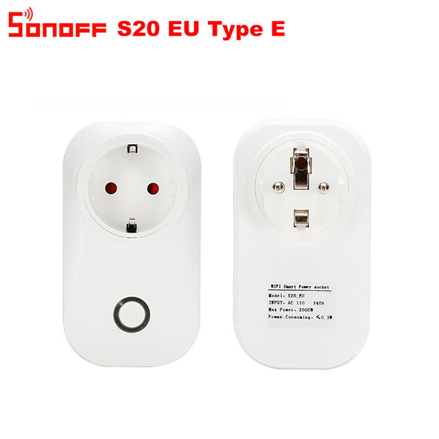 SONOFF Basic WiFi Switch Works with Alexa for Google Home Timer 10a/2200w Wireless Remote Switch for Android/ App Control for Electric Appliances