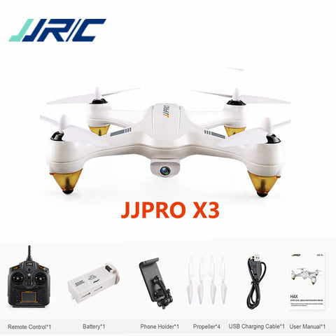 JJRC JJPRO X3 HAX Brushless Double GPS WIFI FPV w/ 1080P HD Camera Drone RC Quadcopter RTF VS Hubsan H501S X4 H502E Eachine EX1 - techtoyzone