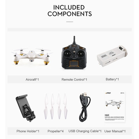 JJRC JJPRO X3 HAX Brushless Double GPS WIFI FPV w/ 1080P HD Camera Drone RC Quadcopter RTF VS Hubsan H501S X4 H502E Eachine EX1 - techtoyzone