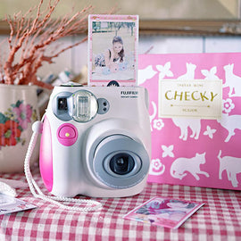 Fujifilm Instax Mini 7s Instant Film Photo Camera Blue Pink Free Shipping - techtoyzone