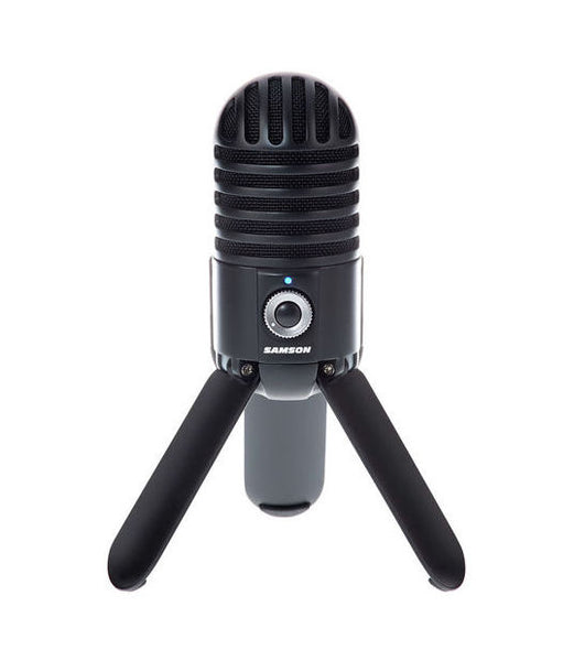 Original Samson Meteor Mic Studio Recording Condenser Microphone Fold-back Leg with USB Cable Carrying Bag for computer - techtoyzone