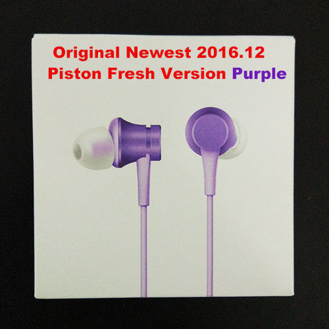 2016 Newest 100% original Xiaomi Mi Earphones Piston 3 Fresh Version In-Ear with Mic Wire Control for mobile phone - techtoyzone