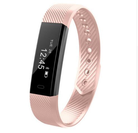 ID115 Smart Bracelet Fitness Tracker Step Counter Activity Monitor Band Alarm Clock Vibration Wristband for iphone Android phone - techtoyzone