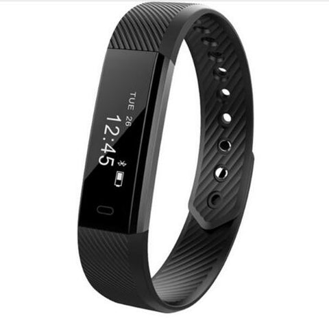 ID115 Smart Bracelet Fitness Tracker Step Counter Activity Monitor Band Alarm Clock Vibration Wristband for iphone Android phone - techtoyzone