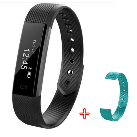 ID115 Smart Bracelet Fitness Tracker Step Counter Activity Monitor Band Alarm Clock Vibration Wristband for iphone Android phone - techtoyzone