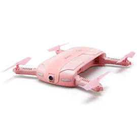 JJRC H37 ELFIE Pocket Selfie Drone Wifi Control Foldable FPV Altitude Hold Mode Portable 2.0MP Cam RTF RC Helicopter Pink F20311 - techtoyzone