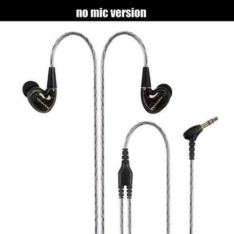 Tennmak Pro Dual Dynamic Driver Professional In Ear Sport Detach MMCX Earphone with 4 driver inside Vs SE215 SE535--2017 Version - techtoyzone