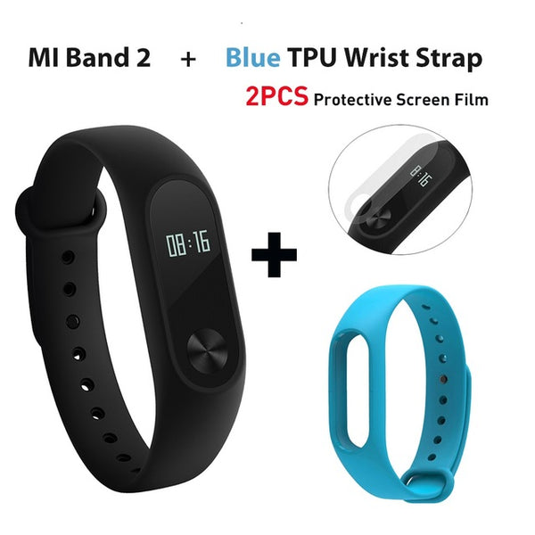 Original Xiaomi Mi Band 2 Miband 2 Smart Bracelet Wristband Waterproof IP67 Fitness Tracker Sleep Passometer Android IOS Wrist - techtoyzone