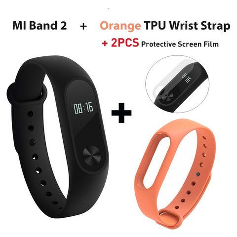 Original Xiaomi Mi Band 2 Miband 2 Smart Bracelet Wristband Waterproof IP67 Fitness Tracker Sleep Passometer Android IOS Wrist - techtoyzone