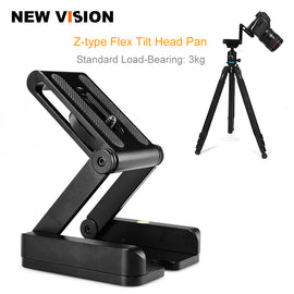 Tripod Heads Solution Photography Studio Camera Tripod Z Pan & Tilt Flex Tilt Head Aluminum Alloy for Canon Nikon DSLR - techtoyzone