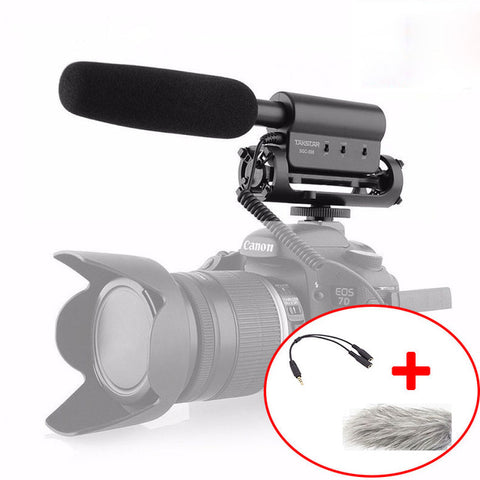 Takstar SGC-598 Photography Interview Microphone for Youtube Vlogging Video Shotgun MIC for Nikon Canon DSLR microphone sgc 598 - techtoyzone