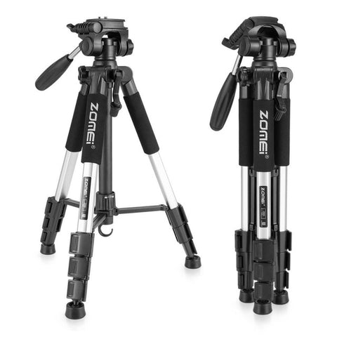 New Zomei Tripod Z666 Professional Portable Travel Aluminium Camera Tripod Accessories Stand with Pan Head for Canon Dslr Camera - techtoyzone