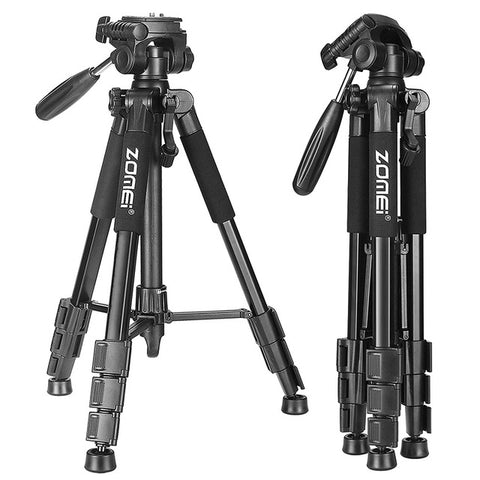 New Zomei Tripod Z666 Professional Portable Travel Aluminium Camera Tripod Accessories Stand with Pan Head for Canon Dslr Camera - techtoyzone