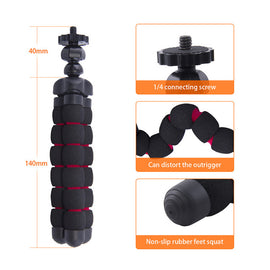 fosoto Octopus Tripods Stand Spider Flexible Mobile Mini Tripod Gorillapod For iPhone GoPro Canon Nikon Sony Camera Table Desk - techtoyzone