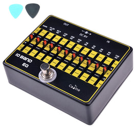 Caline CP-24 10-Band EQ Guitar Effect Pedal Effect True Bypass Guitar Pedals Accessories Aluminium Alloy Guitar Parts - techtoyzone