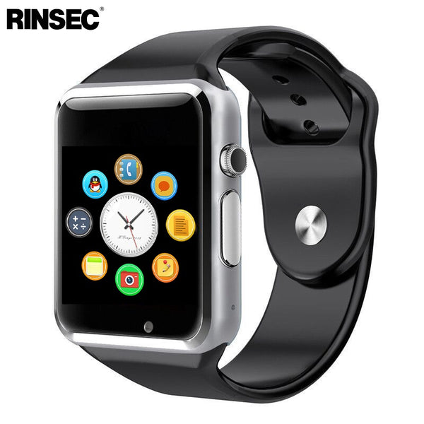 Rinsec A1 Smart Watch Clock Sync Notifier Support SIM TF Card Connectivity Apple iphone Android Phone Smartwatch - techtoyzone