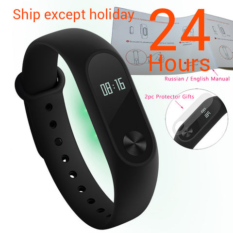 Sale Original Xiaomi Mi Band 2 Smart Wristband Fitness Bracelet MiBand 2 Xiaomi Band 2 Screen Touchpad Heart Rate Time Smartband - techtoyzone