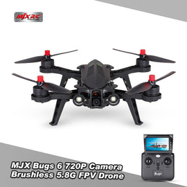 MJX Bugs 6 B6 720P Camera RC Drone Dron 5.8G FPV Drone 250mm Wheelbase High Speed Brushless Racing Quadcopter RC Quad Toys - techtoyzone