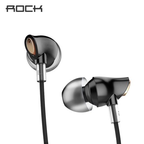 Rock Luxury Zircon Stereo Earphone Headphones Headset 3.5mm Earphones Earbuds for iPhone Samsung Xiaomi with Micro 3.5mm Headset - techtoyzone