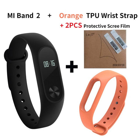 Original Xiaomi Mi Band 2 Smart Fitness Bracelet Watch Wristband Miband OLED Touchpad Sleep Monitor Heart Rate Mi Band2 Freeship - techtoyzone