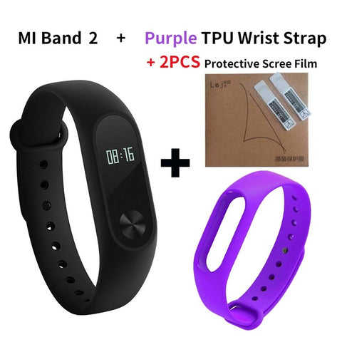 Original Xiaomi Mi Band 2 Smart Fitness Bracelet Watch Wristband Miband OLED Touchpad Sleep Monitor Heart Rate Mi Band2 Freeship - techtoyzone