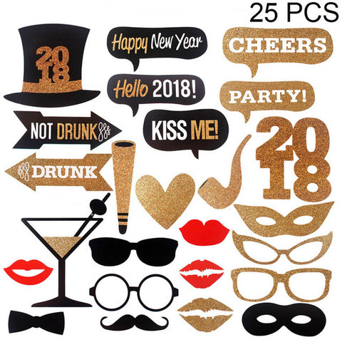 FENGRISE Wedding Decoration Fun Photo Booth Props Photobooth Happy Birthday Kid Flamingo DIY Mr Mrs Glasses Party Accessories - techtoyzone