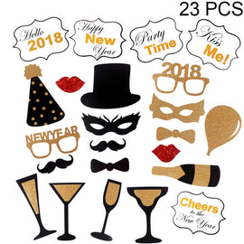 FENGRISE Wedding Decoration Fun Photo Booth Props Photobooth Happy Birthday Kid Flamingo DIY Mr Mrs Glasses Party Accessories - techtoyzone