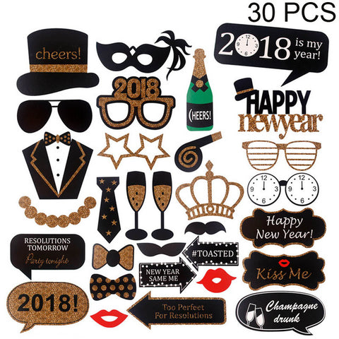 FENGRISE Wedding Decoration Fun Photo Booth Props Photobooth Happy Birthday Kid Flamingo DIY Mr Mrs Glasses Party Accessories - techtoyzone