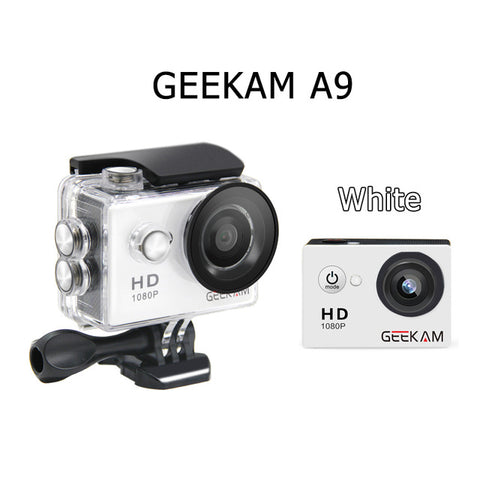 GEEKAM A9 Action Camera 1080P 140D Full HD 2'' Waterproof Outdoor Mini Cam 1920*1080 go Sport Video pro Camera hero 3 style - techtoyzone