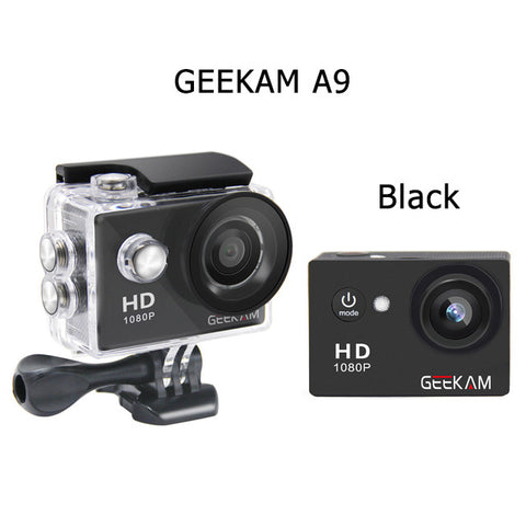 GEEKAM A9 Action Camera 1080P 140D Full HD 2'' Waterproof Outdoor Mini Cam 1920*1080 go Sport Video pro Camera hero 3 style - techtoyzone