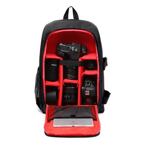 Upgrade Waterproof Digital DSLR Photo Padded Backpack w/ Rain Cover Laptop 15.6" Multi-functional Camera Soft Bag Video Case - techtoyzone