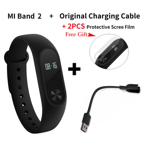 Original Xiaomi Mi Band 2 Smart Fitness Bracelet Watch Wristband Miband OLED Touchpad Sleep Monitor Heart Rate Mi Band2 Freeship - techtoyzone