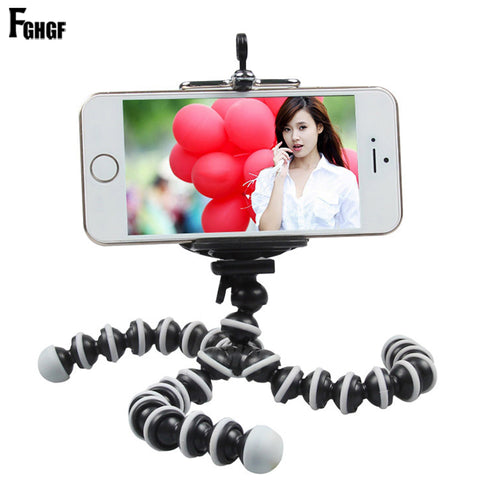 FGHGF octopus Mini Tripod Bracket Portable Flexible Mobile Phone Holder Camera Stent Smartphone Tripods Foldable Desktop stand - techtoyzone