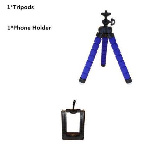 Mini Flexible Sponge Octopus Tripod for iPhone Samsung Xiaomi Huawei Mobile Phone Smartphone Tripod for Gopro Camera DSLR Mount - techtoyzone