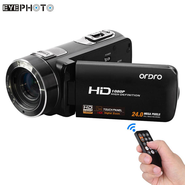 Andoer HDV-Z8 1080P Full HD Digital Video Camera Camcorder 16x Digital Zoom Digital Rotation LCD Touch Screen Max. 24 Mega Pixel - techtoyzone