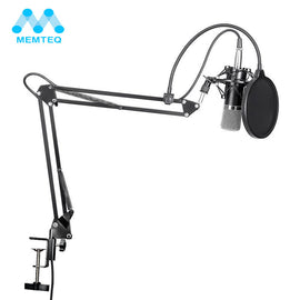 MEMTEQ NW-700 Professional Studio Broadcasting Recording Condenser Microphone Kit With Microphone Stand And Shock Mount New - techtoyzone