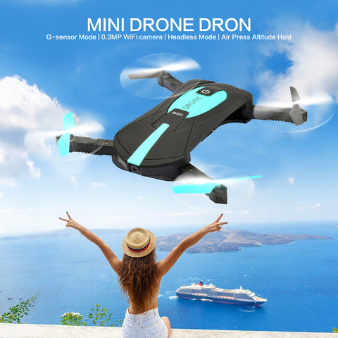 H37 JY018 ELFIE WiFi FPV Quadcopter 2MP 720P pixels Mini Dron Foldable Selfie Drone with Cam HD Bug Professional RC Helicopter - techtoyzone