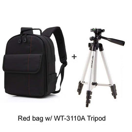 ightpro P1 Waterproof Digital DSLR Photo Padded Backpack w/ Rain Cover Multi-functional SLR Camera Soft Bag Video Case - techtoyzone