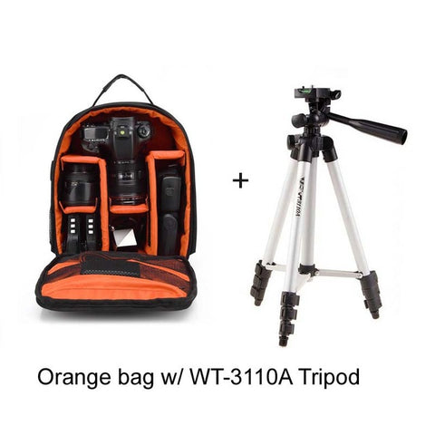 ightpro P1 Waterproof Digital DSLR Photo Padded Backpack w/ Rain Cover Multi-functional SLR Camera Soft Bag Video Case - techtoyzone