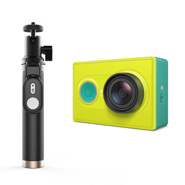 YI Action Camera 1080P Lime Green White 16MP Full HD 155 degree Ultra-wide Angle WiFi Sports Mini Camera Selfie Stick Bundle - techtoyzone