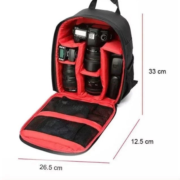 Digital DSLR Camera Backpack Video Bag Case Waterproof Shockproof for Canon Nikon Photographer - techtoyzone