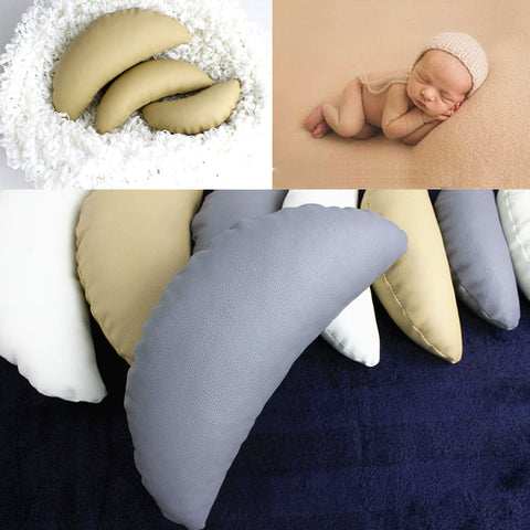 3pcs/set Newborn Posing Baby Photography Props Posing Pillow Infnat Positioner Cushion Crescent Pillow Photo Props Accessories - techtoyzone