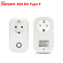 Itead Sonoff S20 Smart WiFi Socket CN AU UK US EU Plug Wireless Remote Outlet Wifi Switch Works With Alexa Google Home Assistant - techtoyzone