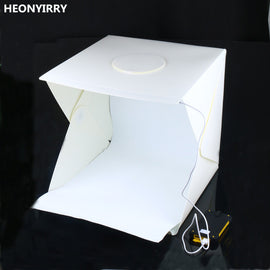 40 x 40 x 40 cm Photo Studio Box Photography Backdrop Built-in Light Photo Box Little Items Photography Box Studio Accessories - techtoyzone