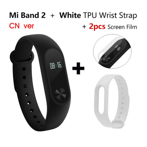 Global Version Xiaomi Mi Band 2 Smart Bracelet Wristband Miband 2 Fitness Tracker Android Bracelet Smartband Heart rate Monitor - techtoyzone