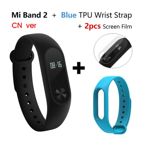 Global Version Xiaomi Mi Band 2 Smart Bracelet Wristband Miband 2 Fitness Tracker Android Bracelet Smartband Heart rate Monitor - techtoyzone