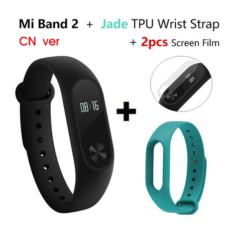 Global Version Xiaomi Mi Band 2 Smart Bracelet Wristband Miband 2 Fitness Tracker Android Bracelet Smartband Heart rate Monitor - techtoyzone