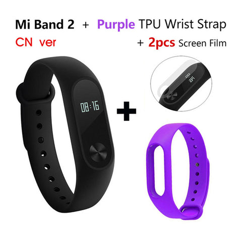 Global Version Xiaomi Mi Band 2 Smart Bracelet Wristband Miband 2 Fitness Tracker Android Bracelet Smartband Heart rate Monitor - techtoyzone