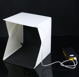 Portable Mini Photo Studio Box Photography Backdrop built-in Light Photo Box Photo Studio Accessories 30 x 30 x 30cm - techtoyzone