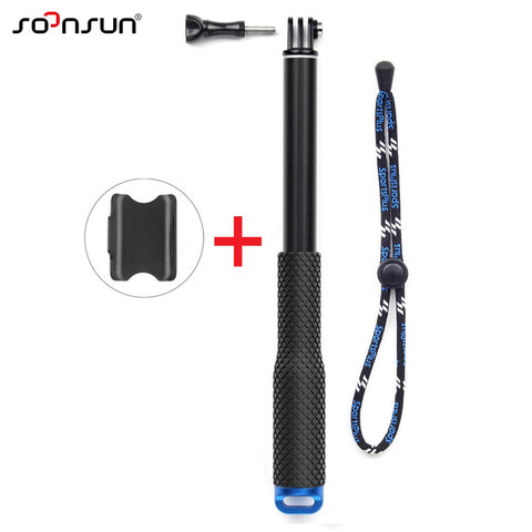 SOONSUN 37'' For GoPro Extendable Handheld POV Pole Telescopic Tripod Monopod + Wifi Remote Holder Clip for Go Pro Hero 6 5 4 3+ - techtoyzone